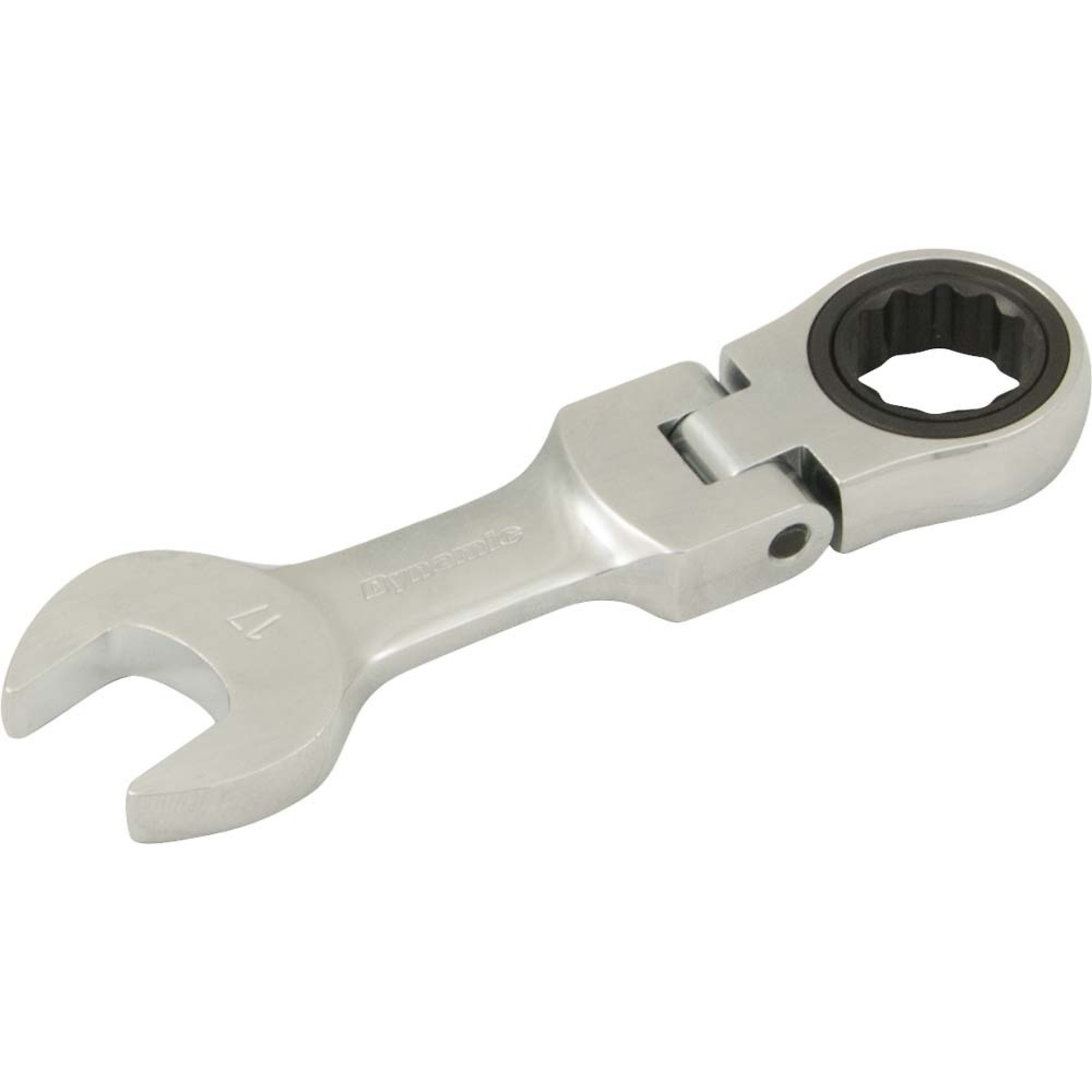 Dynamic Tools 17mm Stubby Flex Head Ratcheting Wrench